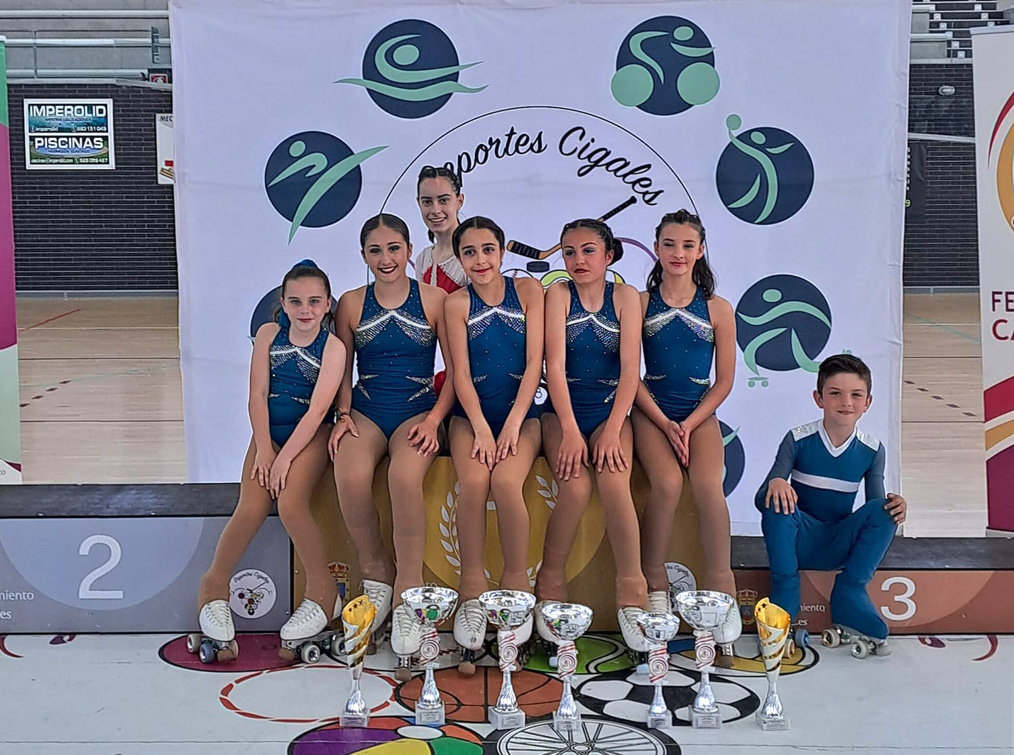 Gran actuación del Club Patín Artiolid en el Campeonato de Patinaje de Castilla y León